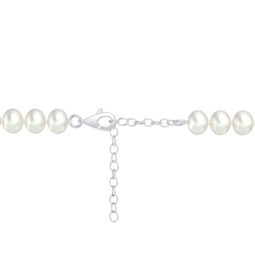 Classic 6mm Freshwater Pearl Necklace with Sterling Silver Clasp