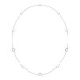 Sterling Silver Freshwater Pearl Station Necklace
