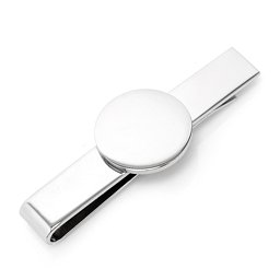 Round Infinity Engravable Tie Bar