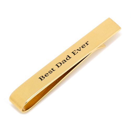 Gold Plated Stainless Steel Engravable Tie Bar
