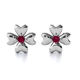 Four Heart Clover Earrings