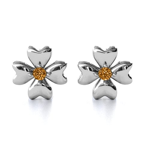 Four Heart Clover Earrings