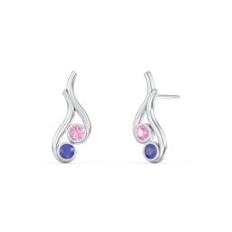 Multi Stone Raindrop Earrings