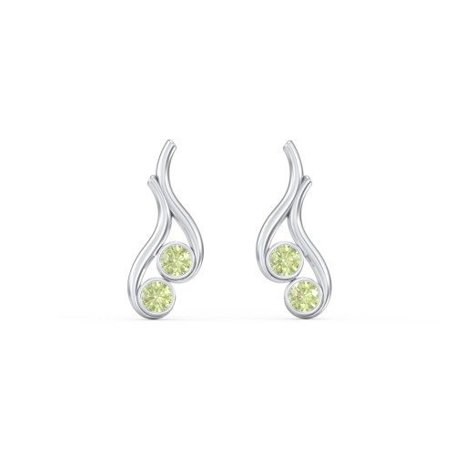 Multi Stone Raindrop Earrings