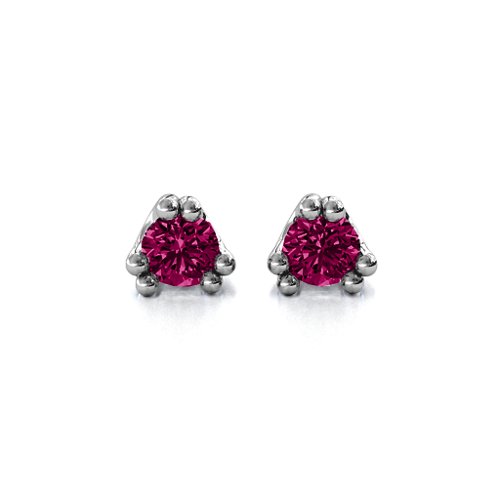 Double Prong Solitaire Stud Earrings