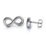 Classic Infinity Earrings – Sterling Silver