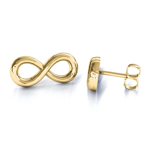 Classic Infinity Earrings – 10K Yellow Gold