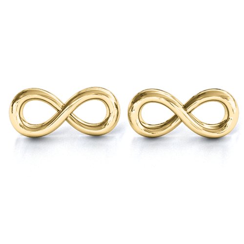 Classic Infinity Earrings – 10K Yellow Gold