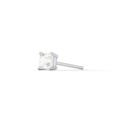 Princess Cut Birthstone Single Stud