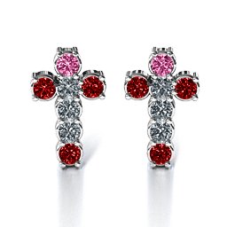 "I Believe" Cross Earrings