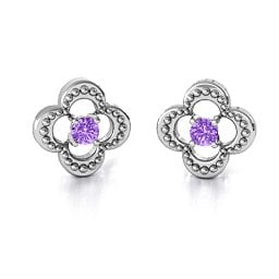 Shimmering Clover Earrings
