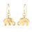 Elephant Earrings – 14K Yellow Gold