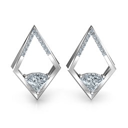 Optical Elegance Earrings in 925 Sterling Silver