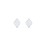 Diamond Shape Stud Earrings – Sterling Silver