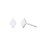 Diamond Shape Stud Earrings – Sterling Silver