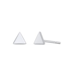 Triangle Shape Stud Earrings – 10K Yellow Gold