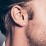 X Shaped Single Stud – Sterling Silver