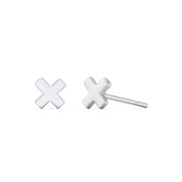 X Shaped Stud Earrings