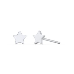Star Shaped Stud Earrings in 925 Sterling Silver