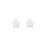 Star Shaped Stud Earrings – Sterling Silver