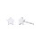 Star Shaped Stud Earrings – Sterling Silver