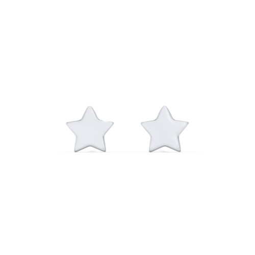 Star Shaped Stud Earrings – Sterling Silver