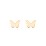 Butterfly Shape Stud Earrings – 10K Yellow Gold