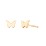 Butterfly Shape Stud Earrings – 10K Yellow Gold