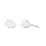 Cloud Shape Stud Earrings – Sterling Silver