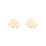 Cloud Shape Stud Earrings – 10K Yellow Gold