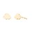 Cloud Shape Stud Earrings – 10K Yellow Gold