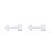 Arrow Shape Stud Earrings – Sterling Silver