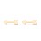 Arrow Shape Stud Earrings – 10K Yellow Gold