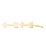 Arrow Shape Stud Earrings – 10K Yellow Gold