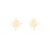 Starburst Stud Earrings – 10K Yellow Gold