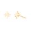 Starburst Stud Earrings – 10K Yellow Gold