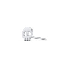 Skull Single Stud – Sterling Silver