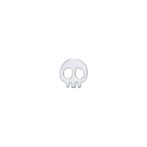 Skull Single Stud – Sterling Silver