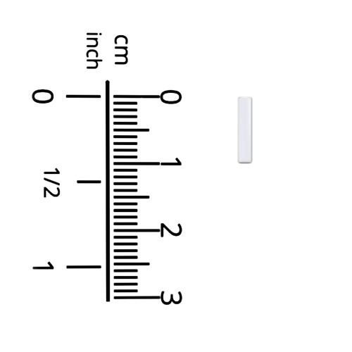 Engravable Petite Bar Single Stud – Sterling Silver