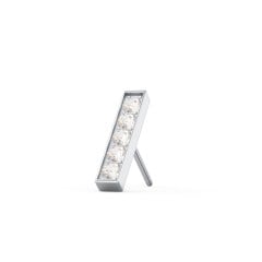 Petite Bar Single Stud with Accents