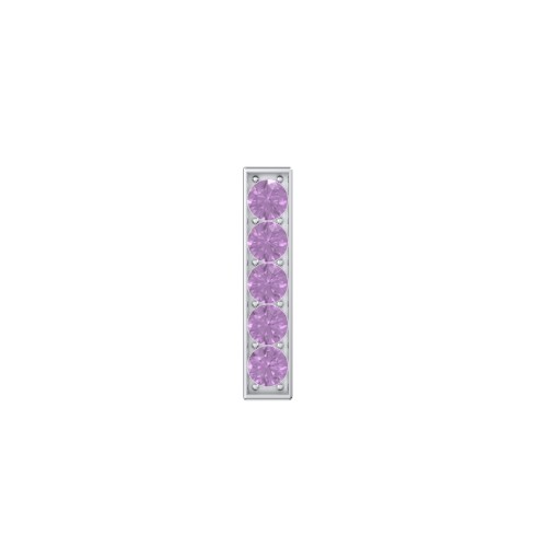 Petite Bar Single Stud with Accents