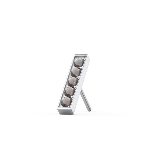 Petite Bar Single Stud with Accents