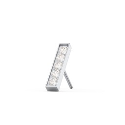 Petite Bar Single Stud with Accents in 925 Sterling Silver with Diamond