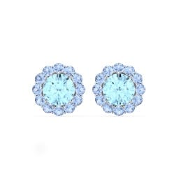Halo Round Stud Earrings