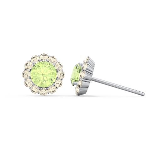 Halo Round Stud Earrings