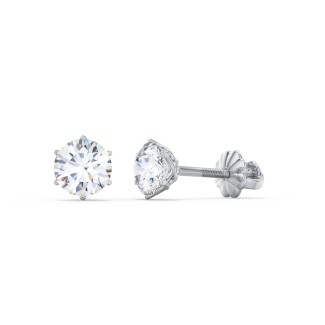 6 Prong Diamond Stud Earrings - 0.33 ct. tw.