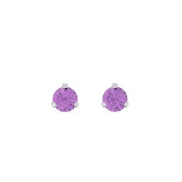 Birthstone Martini Stud Earrings in 925 Sterling Silver