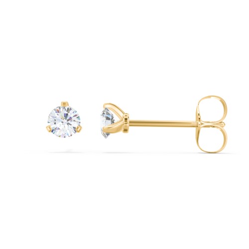 Diamond Martini Stud Earrings - 0.20 ct. tw. – 14K Yellow Gold with Lab Diamond
