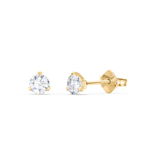 Diamond Martini Stud Earrings - 0.20 ct. tw. – 14K Yellow Gold with Lab Diamond
