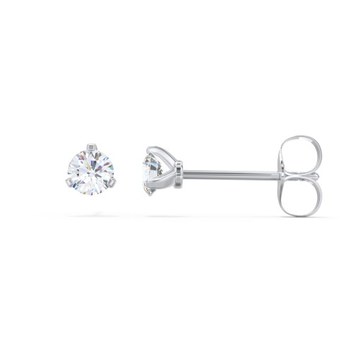 Diamond Martini Stud Earrings - 0.25 ct. tw. – 14K White Gold with Lab Diamond